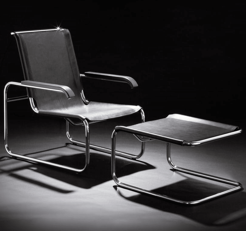 Immagine di Poltrona S 35 L + Pouf S 35 LH Marcel Breuer